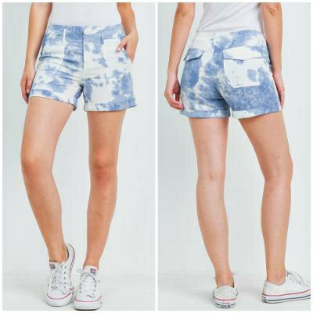 LAST 1❗️Casual Chic On Trend Tie-Dye Linen Shorts